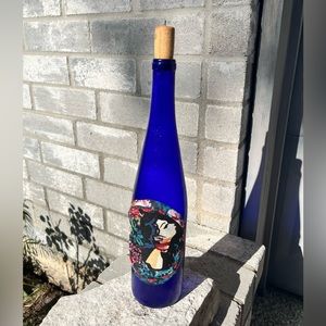 UNIQUE ONE OF A KIND BLUE LLANO BOTTLE